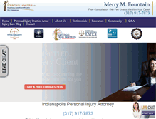Tablet Screenshot of fountaininjurylaw.com